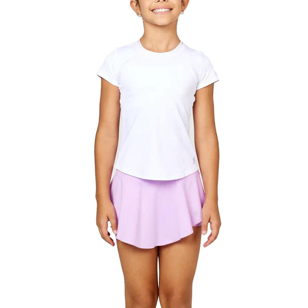 Girls' UV Short Sleeve Tennis Top