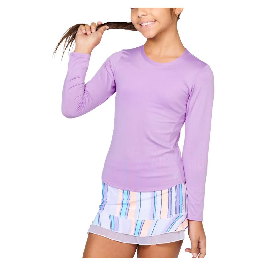 Girls' Long Sleeve Tennis Top