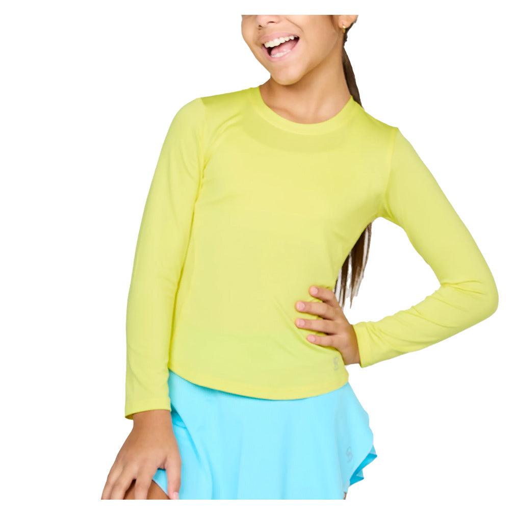 Girls' Long Sleeve Tennis Top