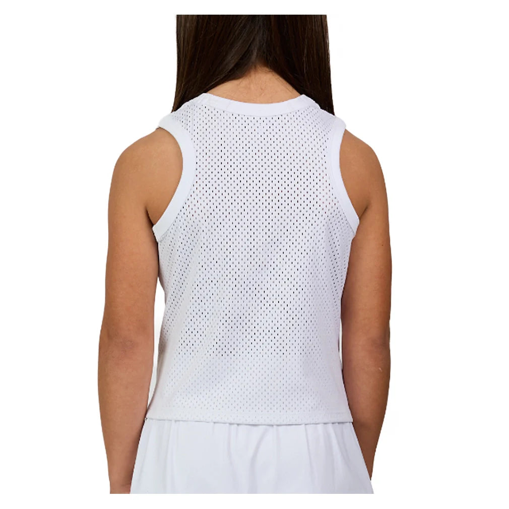 Girls' Racerback Tank White