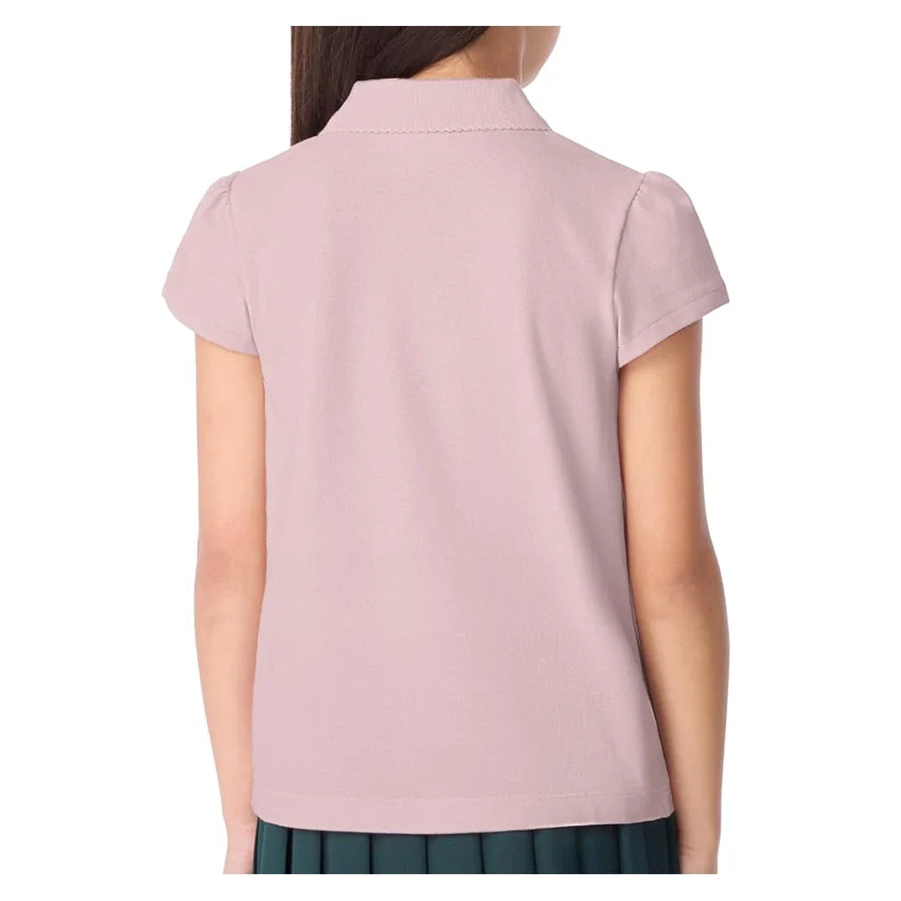 Girls' Scallop Collar Polo