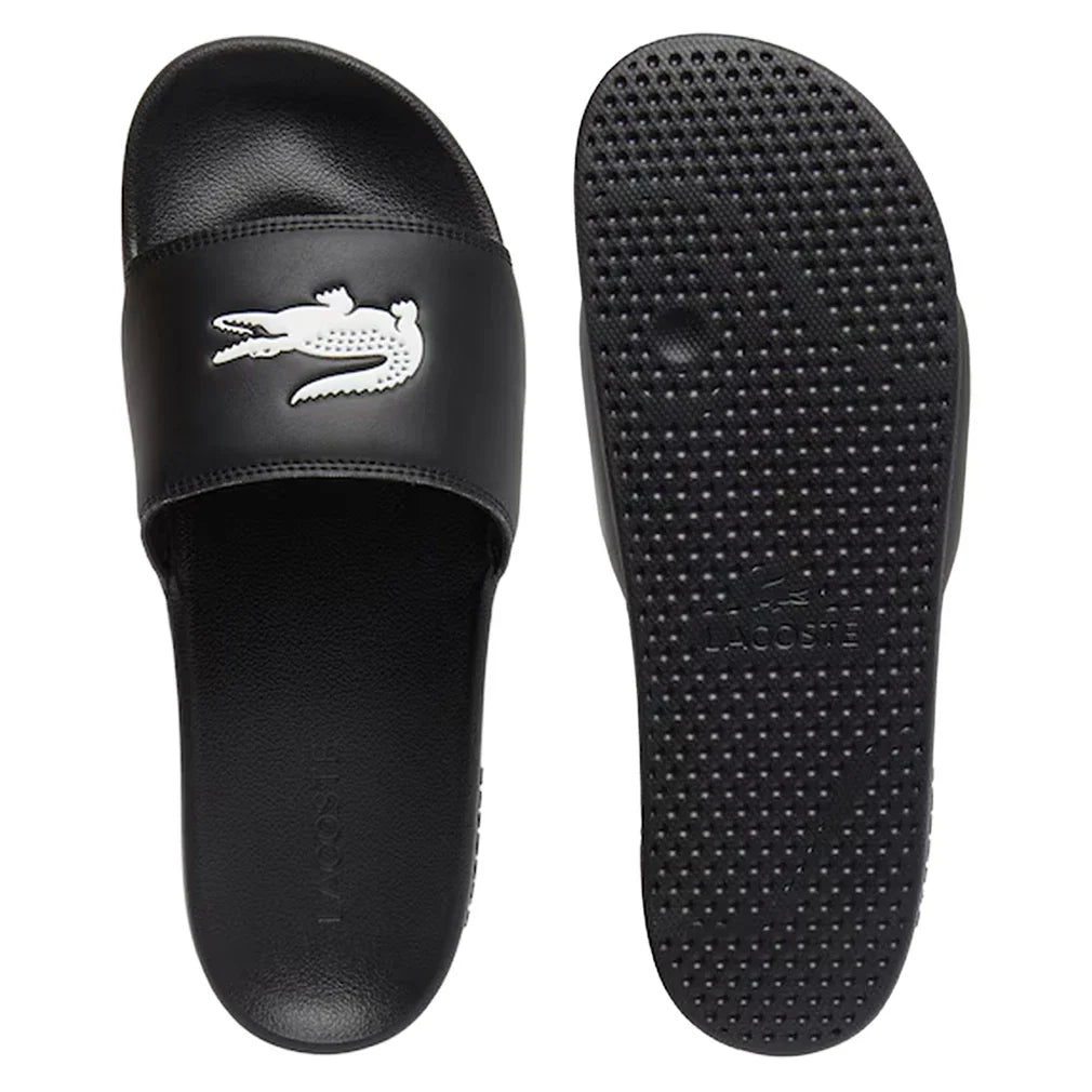 Men's Serve Slide 0.0 Black and White-Footwear-Lacoste-49CMA0041-312-2_94302e80-1d8e-4af2-ba74-a25643432acb-Tennis Express