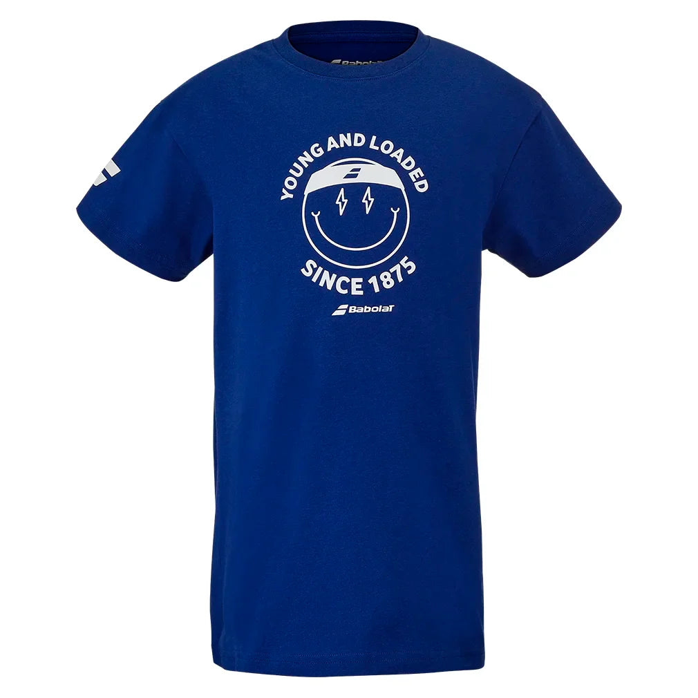 Boys` Exercise Cotton Tennis Tee