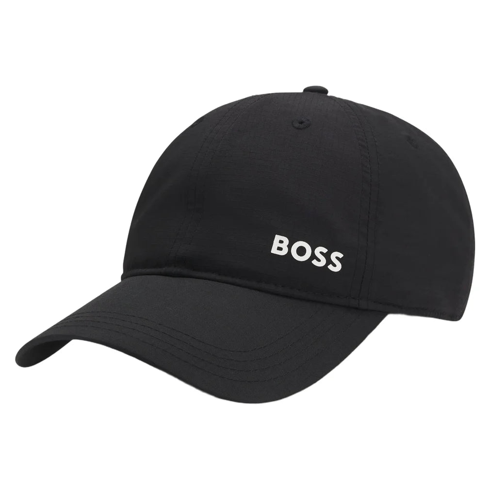 Lach-RS Logo Cap with UV Protection Black, Hugo Boss, Black, Pickleball Express, 50535236-001F26-BLACK-1