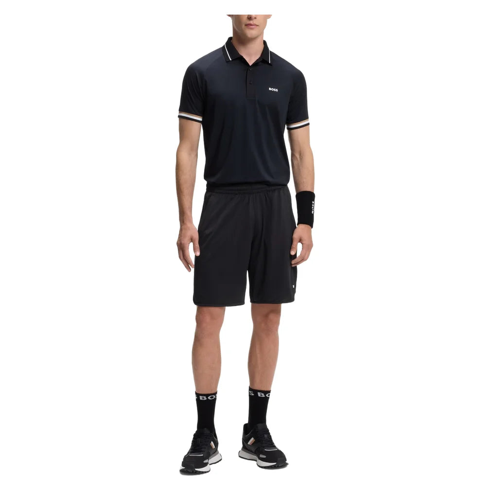 Men's TOC Game 9 inch Jersey Shorts Black, Hugo Boss, Pickleball Express, 50563340-001F26-3
