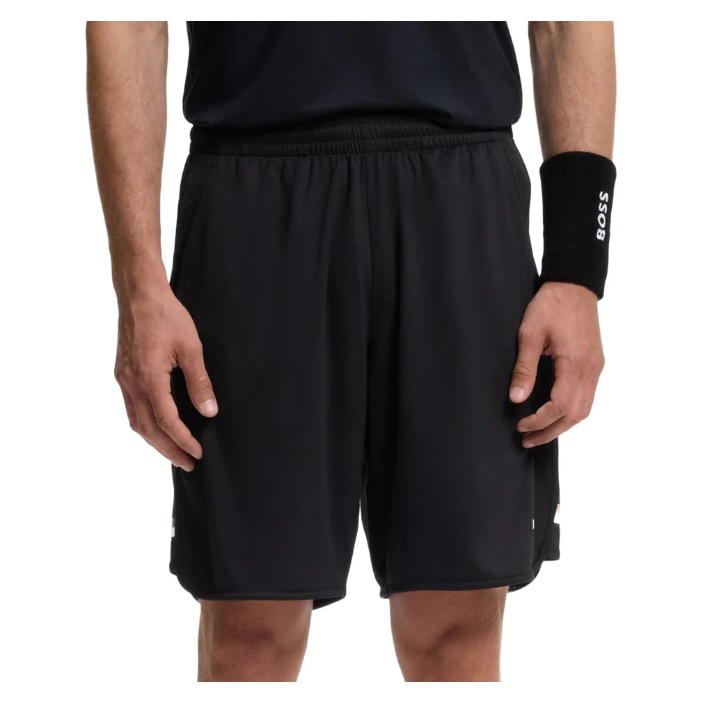 Men's TOC Game 9 inch Jersey Shorts Black, Hugo Boss, Pickleball Express, 50563340-001F26-6