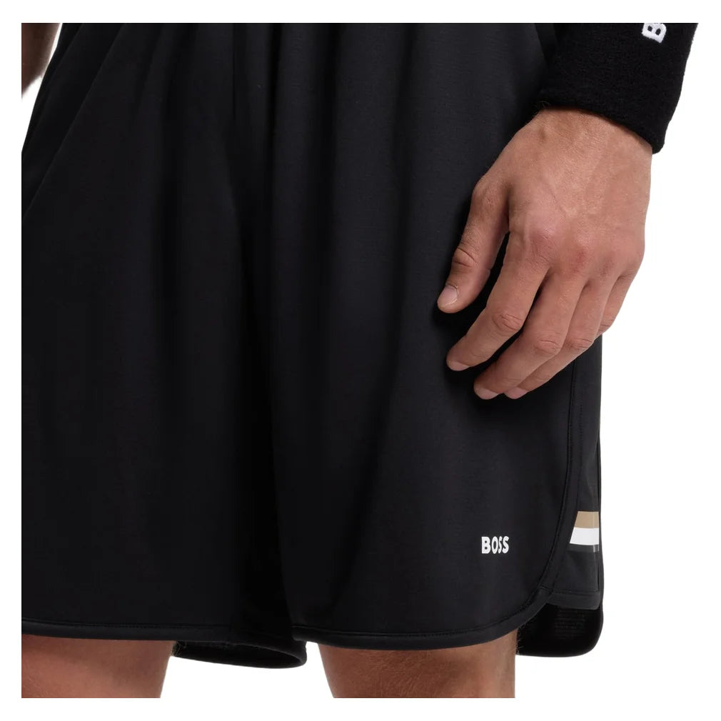 Men's TOC Game 9 inch Jersey Shorts Black, Hugo Boss, Pickleball Express, 50563340-001F26-9