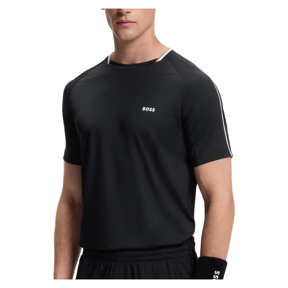 Men's TOC Court T-Shirt Black, Hugo Boss, Pickleball Express, 50570006-001F26-1