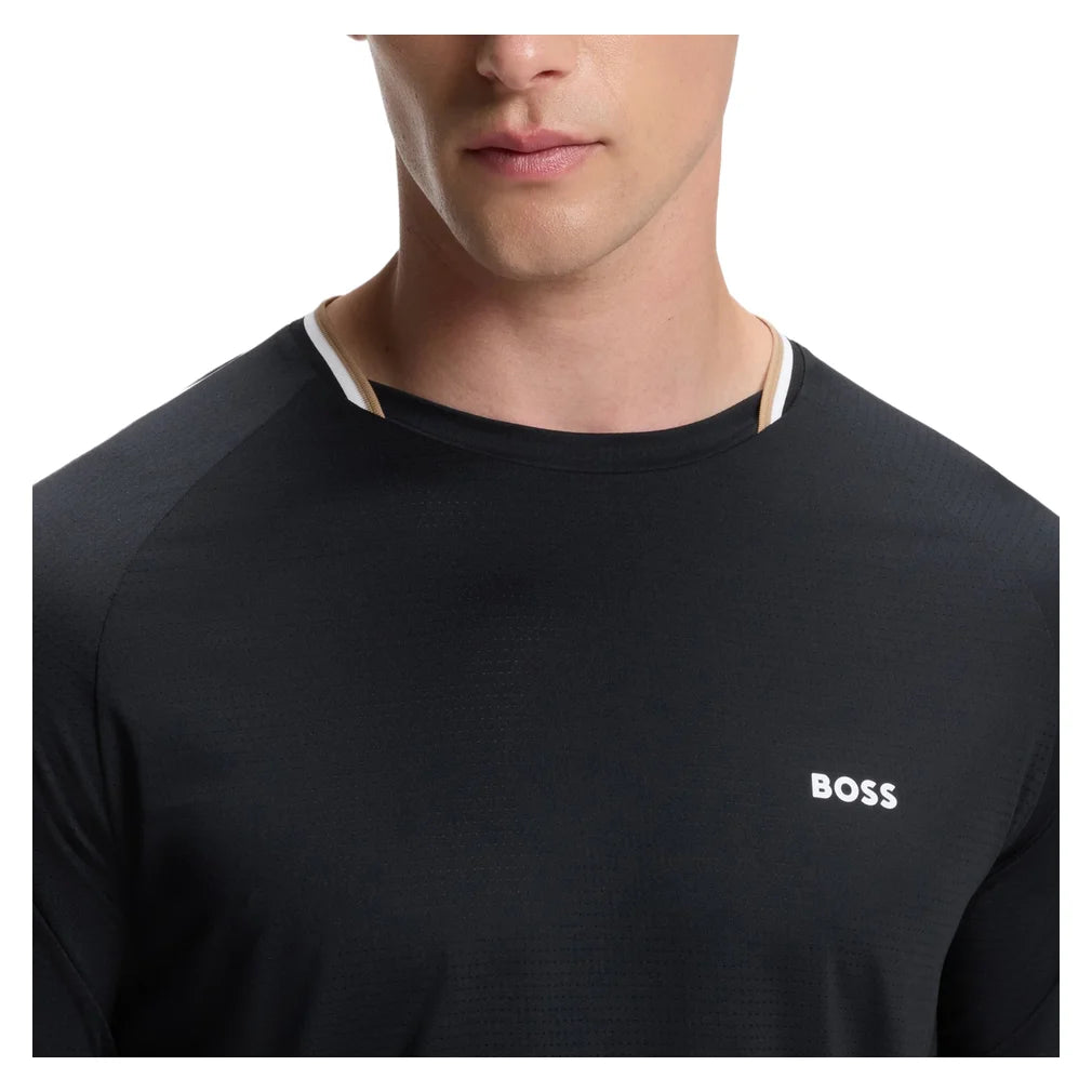 Men's TOC Court T-Shirt Black, Hugo Boss, Pickleball Express, 50570006-001F26-4