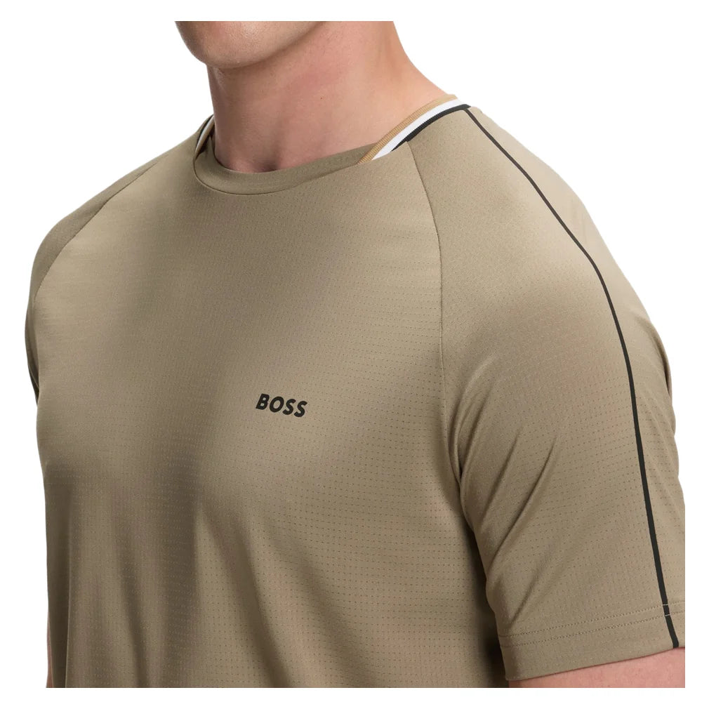 Men's TOC Court T-Shirt Light and Pastel Green, Hugo Boss, Pickleball Express, 50570006-334F26-3
