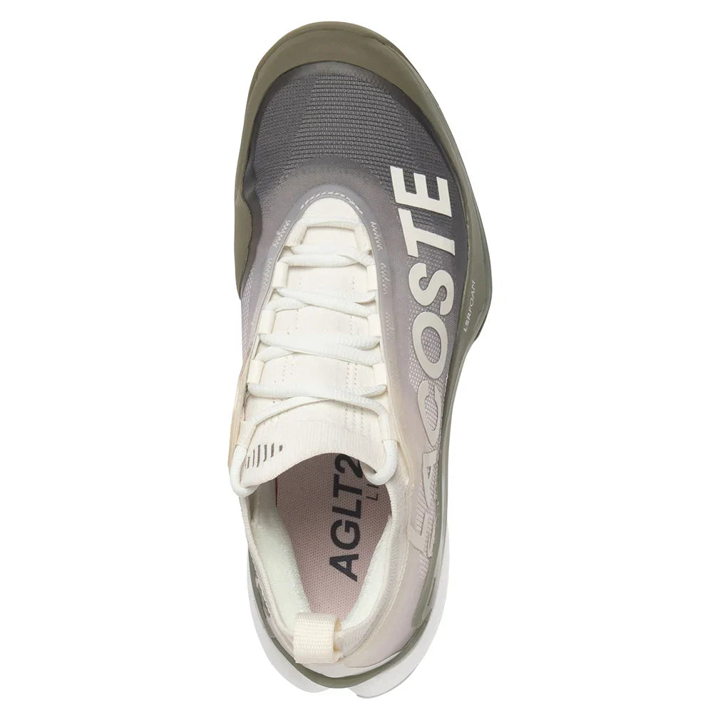 Women's AG-LT25 Lite Court Shoes Off White and Khaki