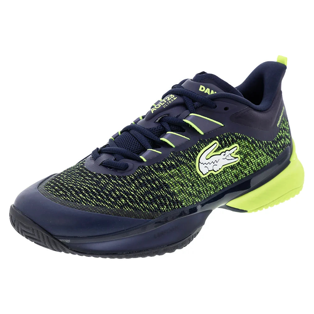Men's Daniil Medvedev AG-LT23 Ultra Court Shoes Navy and Yellow