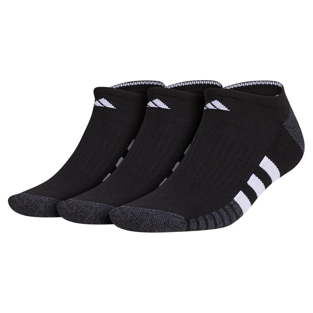 Men's Cushioned 3.0 3 Pack No Show Socks Black and White