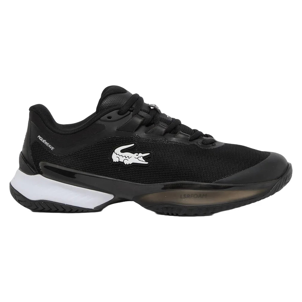 Women's AG-LT Ultra Shoes Black and White, Lacoste, Black/White, Pickleball Express, 51SFA0007-312F26-BLACK-WHITE-1