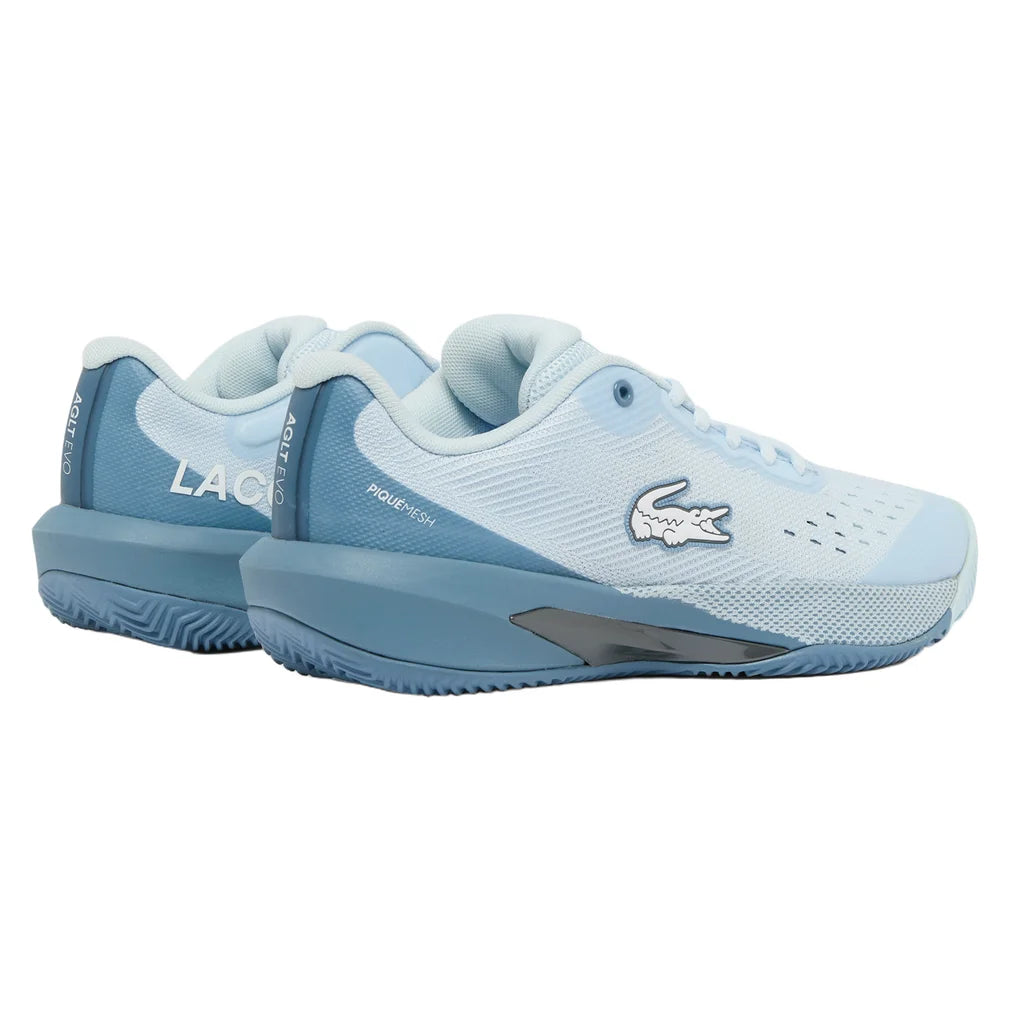 Women's AG-LT EVO Shoes Light Blue, Lacoste, Pickleball Express, 52SFA0123-52CF26-3