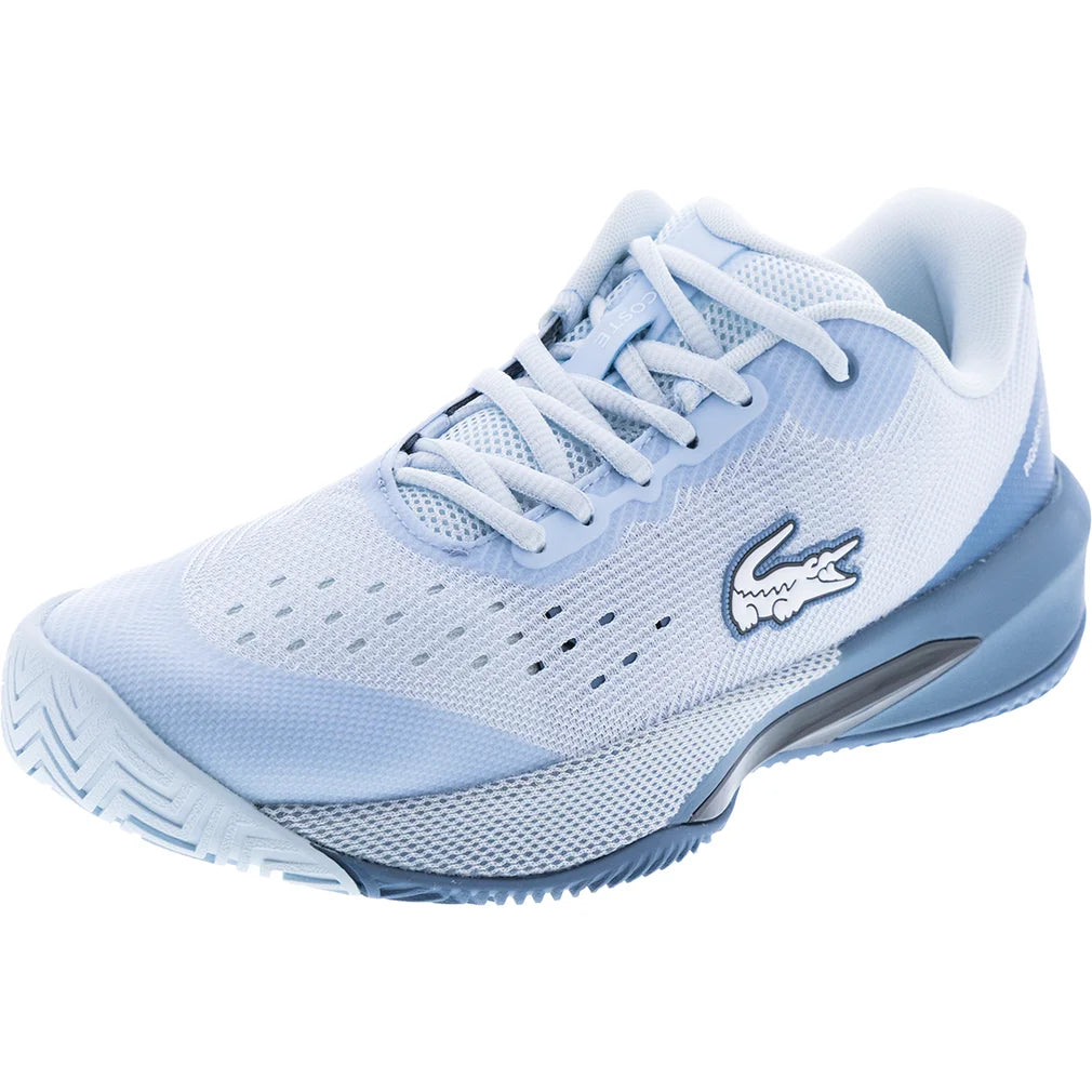 Women's AG-LT EVO Shoes Light Blue, Lacoste, Light Blue, Pickleball Express, 52SFA0123-52CF26-LIGHT-BLUE-2