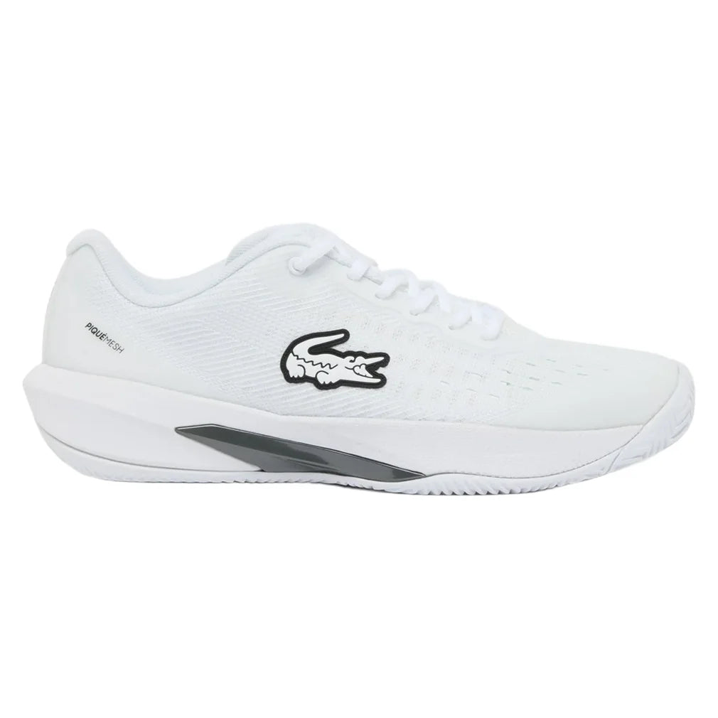 Women's AG-LT EVO Shoes White, Lacoste, White, Pickleball Express, 52SFA0124-21GF26-WHITE-1