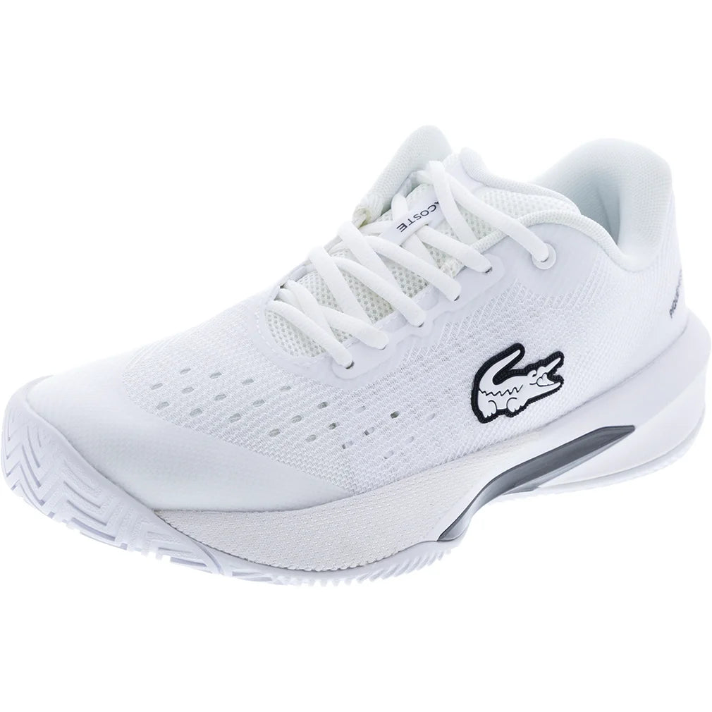 Women's AG-LT EVO Shoes White, Lacoste, White, Pickleball Express, 52SFA0124-21GF26-WHITE-3