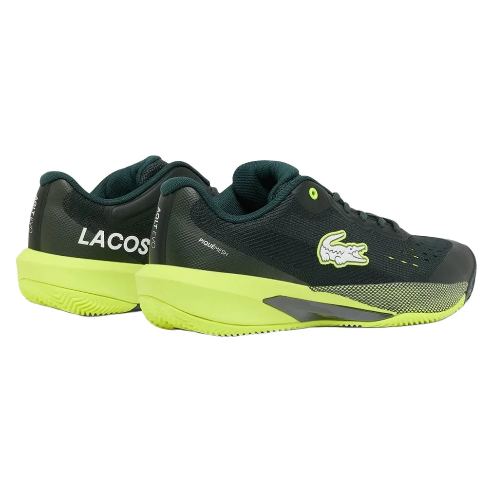 Men's AG-LT EVO Shoes Dark Green and Yellow, Lacoste, Pickleball Express, 52SMA0070-AB3F26-2