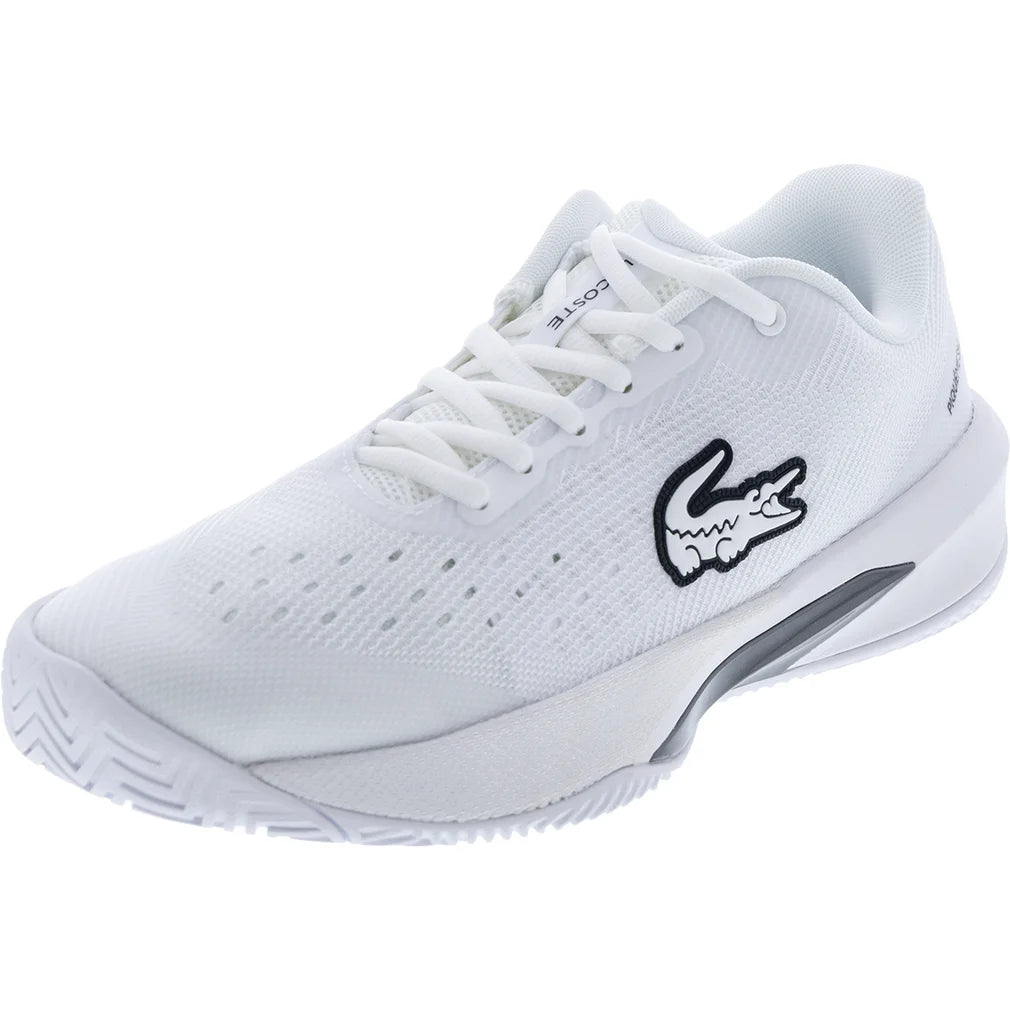 Men's AG-LT EVO Shoes White, Lacoste, White, Pickleball Express, 52SMA0071-21GF26-WHITE-2