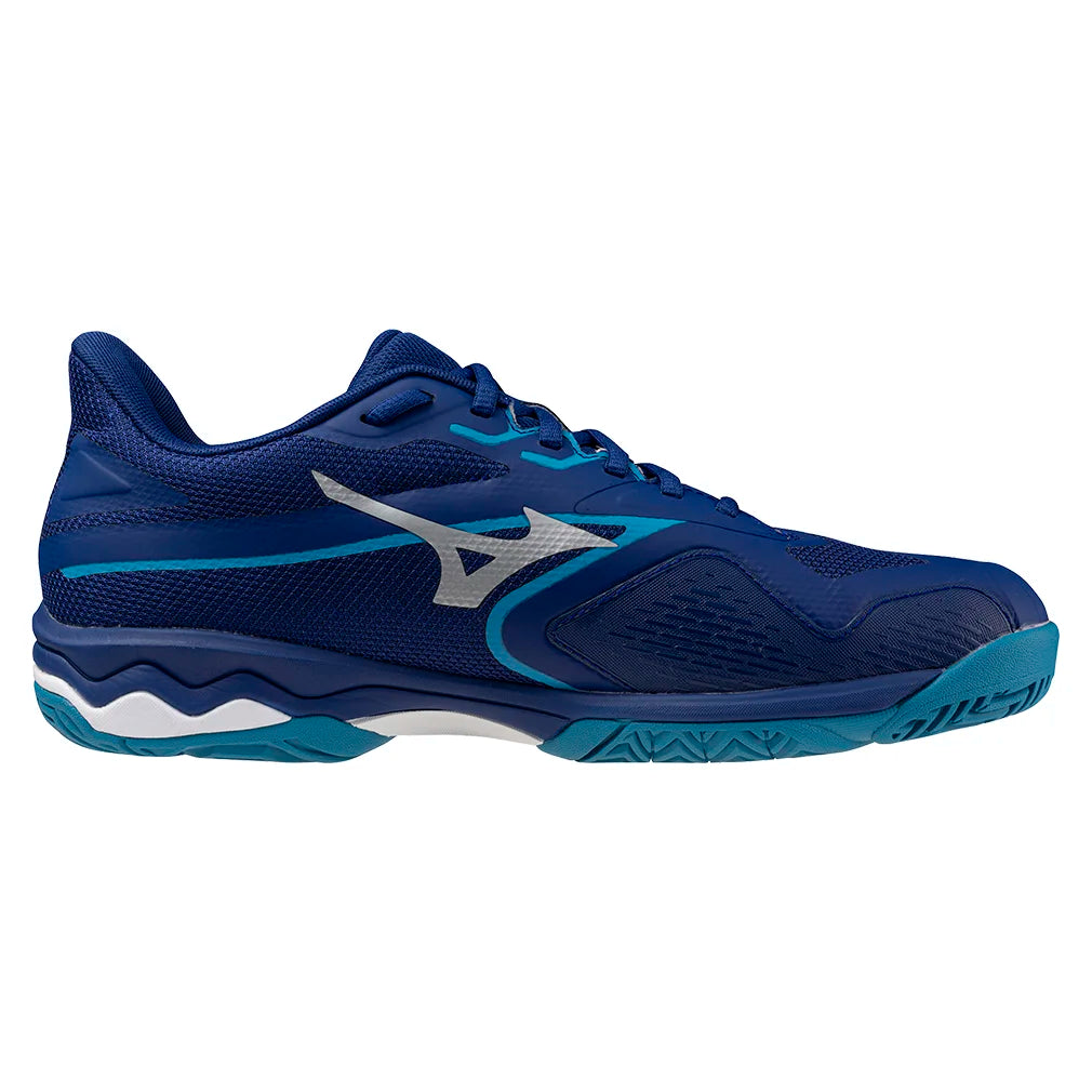 Men's Wave Exceed Light 2 Court Shoes Bellwether Blue and White