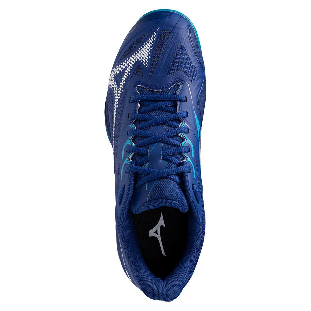 Men's Wave Exceed Light 2 Court Shoes Bellwether Blue and White