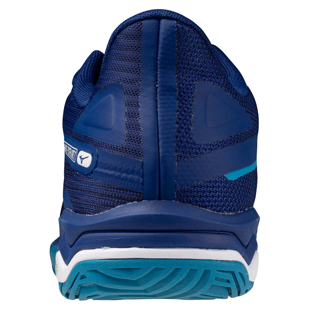 Men's Wave Exceed Light 2 Court Shoes Bellwether Blue and White