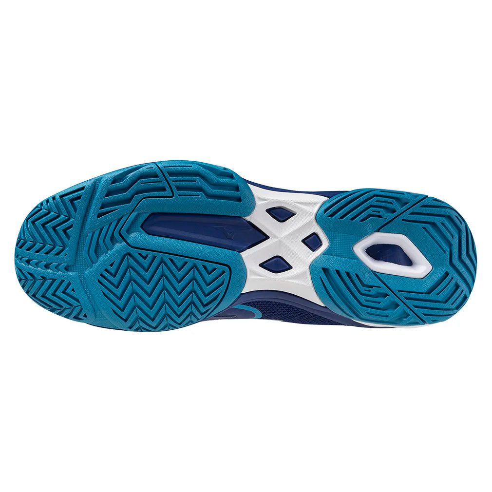 Men's Wave Exceed Light 2 Court Shoes Bellwether Blue and White