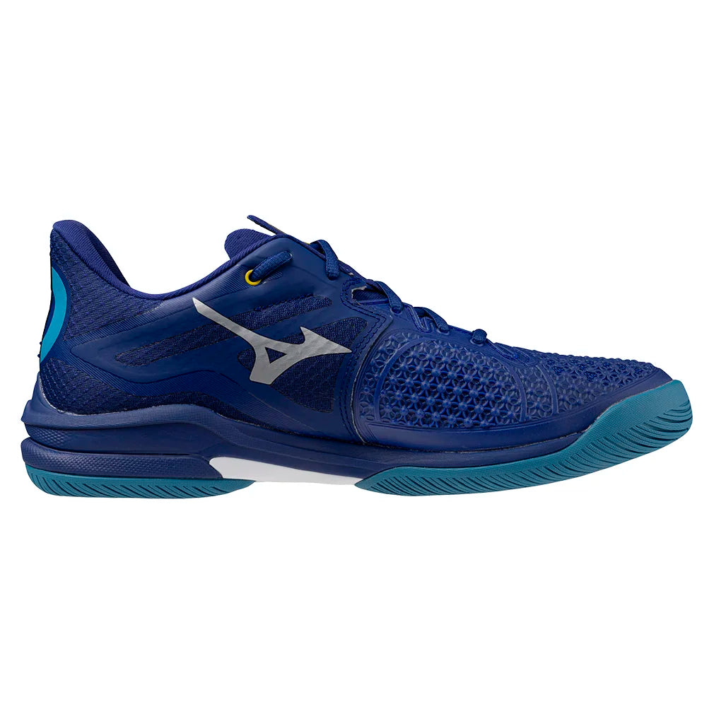 Men's Wave Exceed Tour 6 Court Shoes Bellwether Blue and White