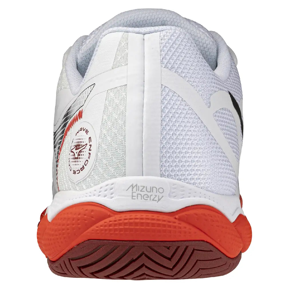 Men's Wave Enforce Court 2 AC Shoes White and Fiery Red