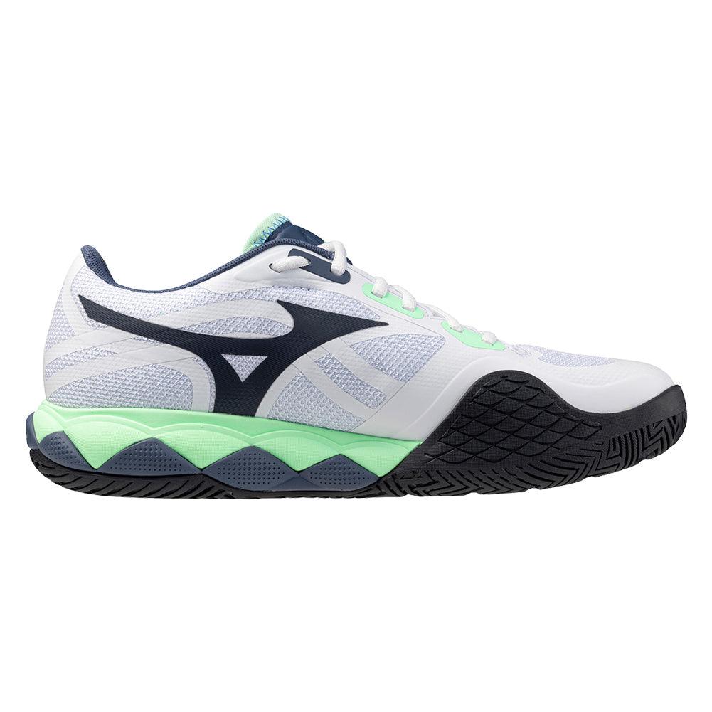 Men's Wave Enforce Tour 2 Court Shoes White and Neo Mint