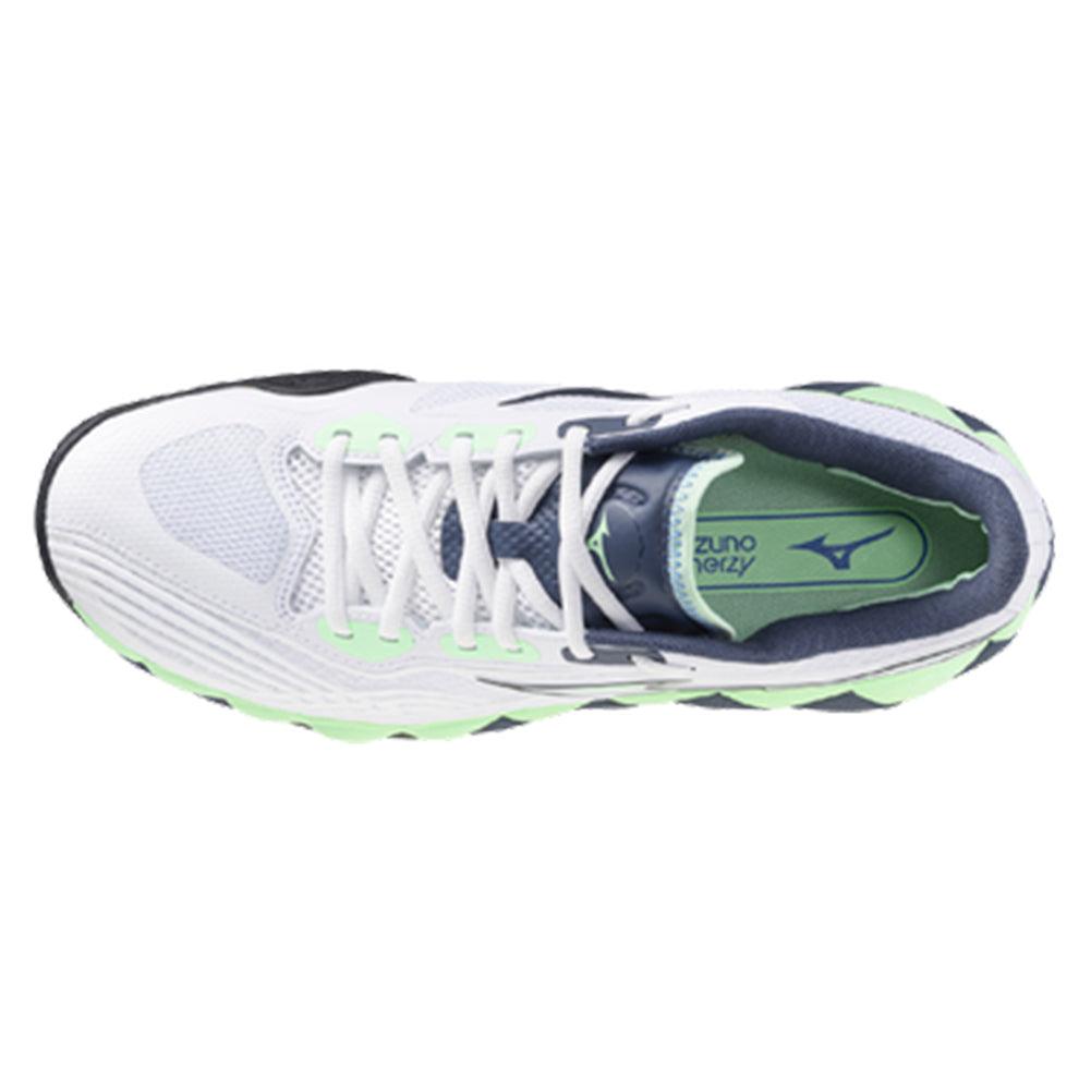 Men's Wave Enforce Tour 2 Court Shoes White and Neo Mint