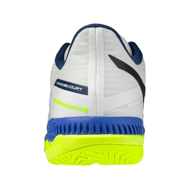 Men's Wave Exceed Court AC Shoes White and Dazzling Blue