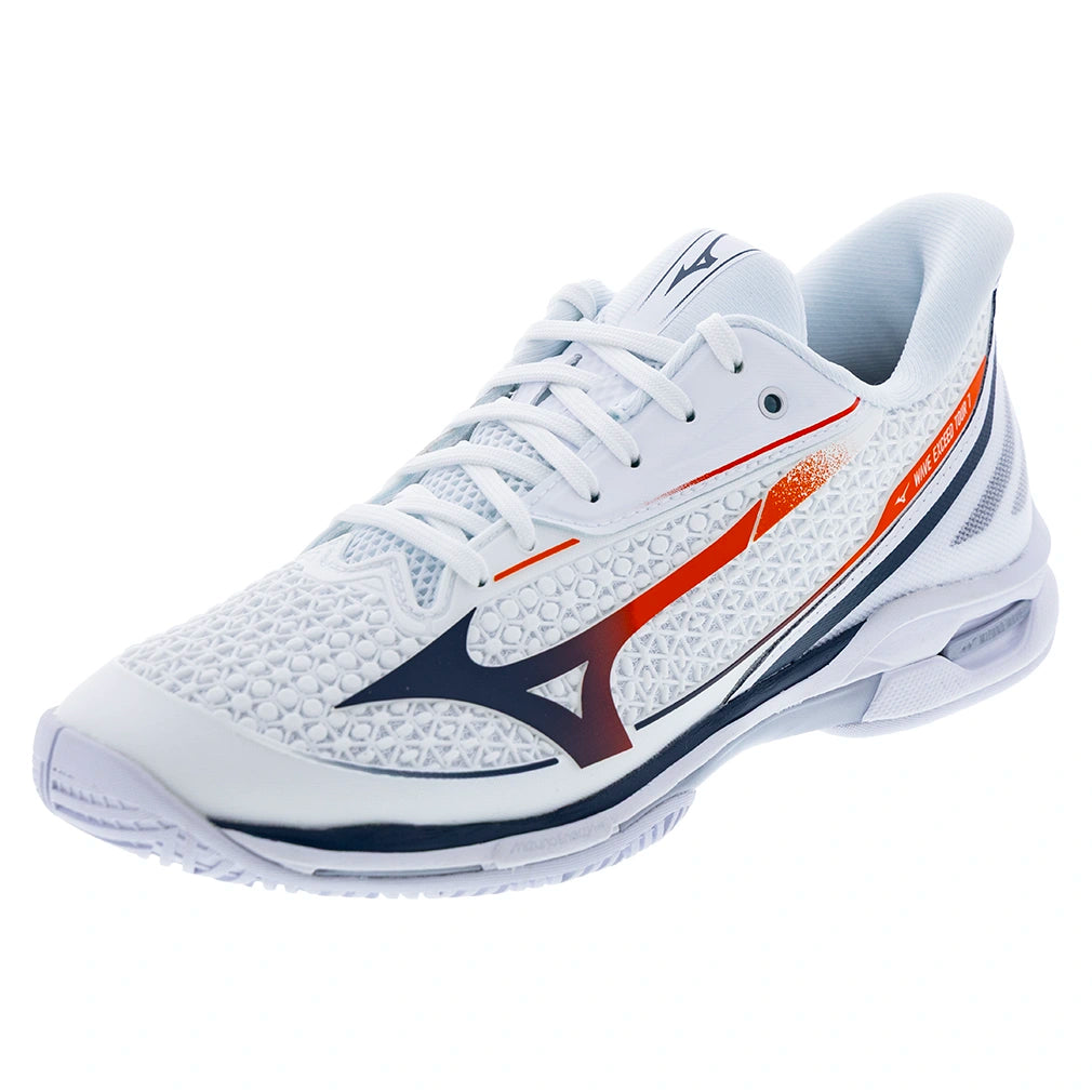 Men's Wave Exceed Tour 7 AC Shoes White and Insignia Blue