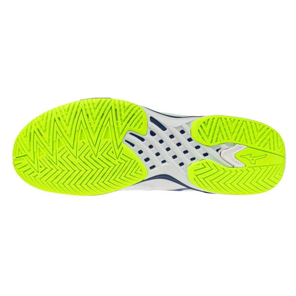 Men's Wave Exceed Tour 7 AC Shoes White and Dazzling Blue