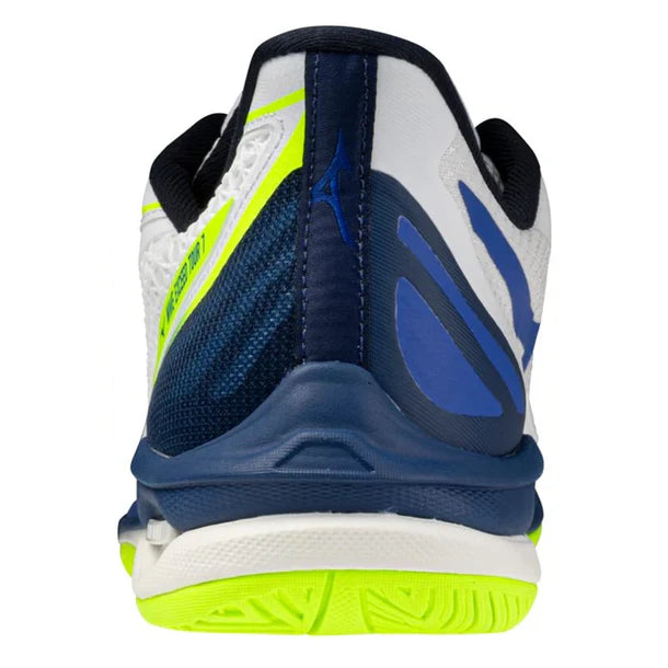 Men's Wave Exceed Tour 7 AC Shoes White and Dazzling Blue