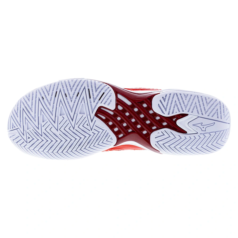 Men's Wave Exceed Tour 7 AC Shoes Fiery Red and White