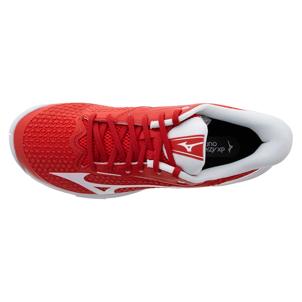 Men's Wave Exceed Tour 7 AC Shoes Fiery Red and White