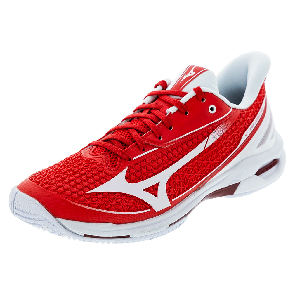 Men's Wave Exceed Tour 7 AC Shoes Fiery Red and White