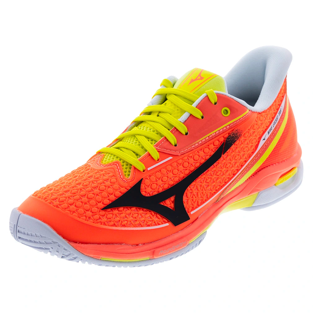 Men's Wave Exceed Tour 7 AC Shoes Lava Orange and Black Oyster