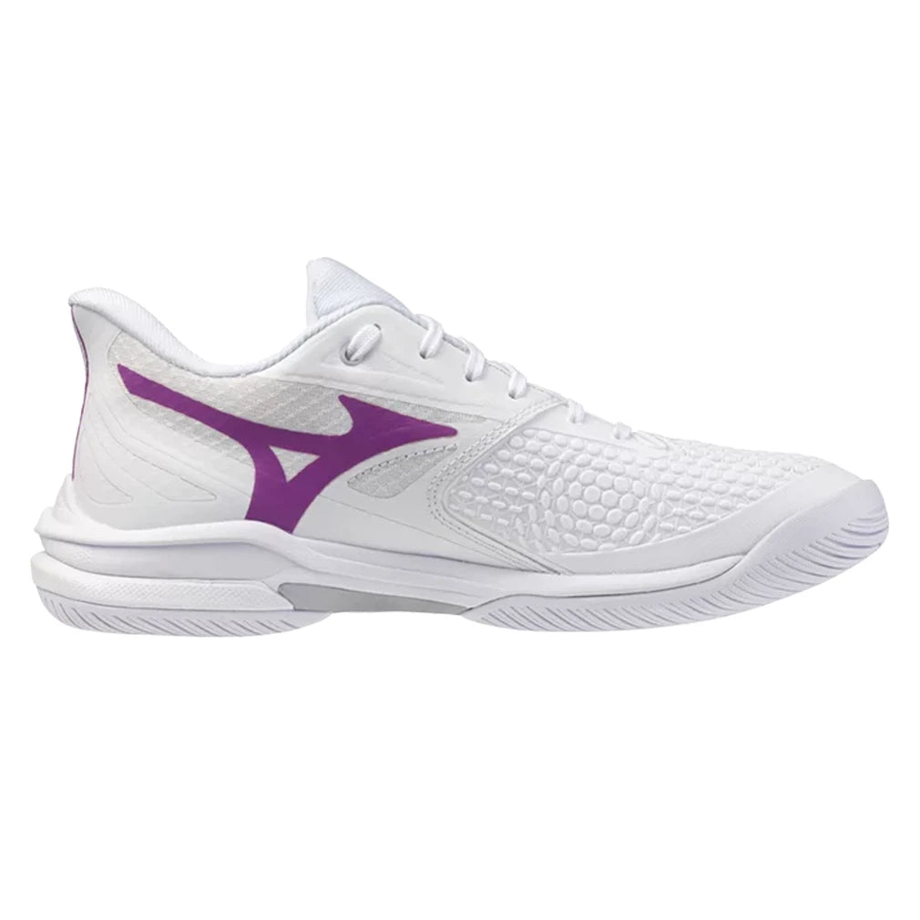 Women's Wave Exceed Tour 7 AC Shoes White and Dahlia