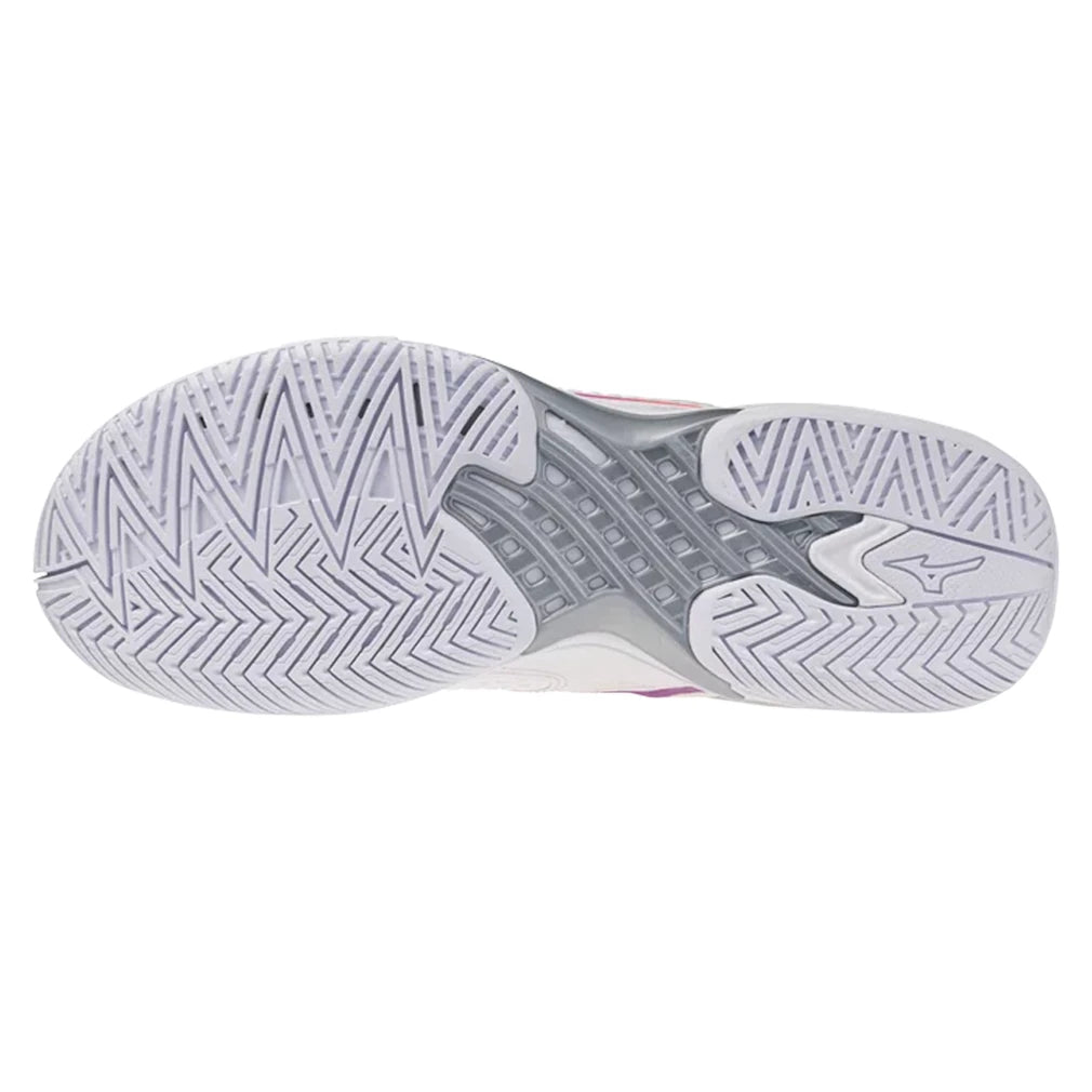 Women's Wave Exceed Tour 7 AC Shoes White and Dahlia