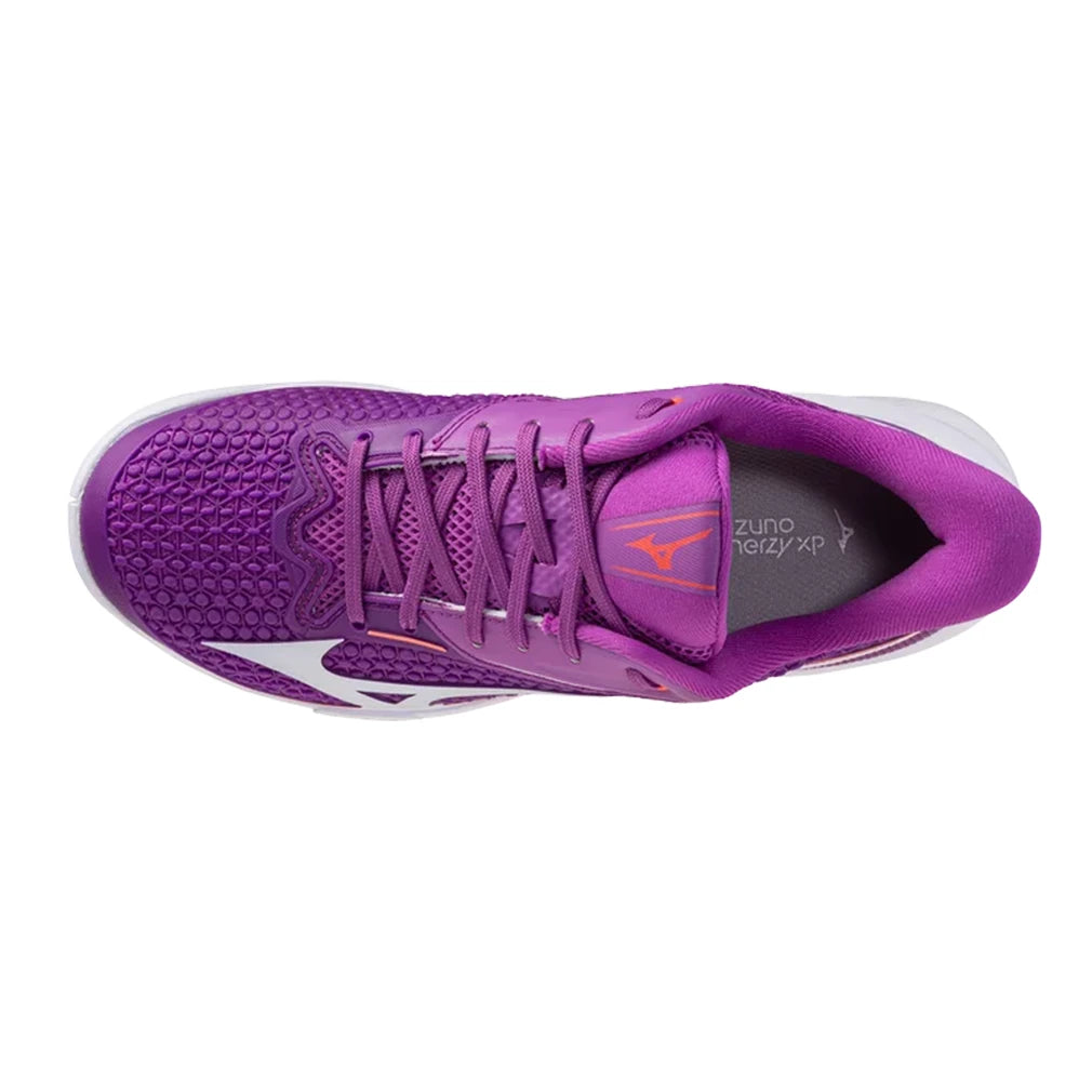 Women's Wave Exceed Tour 7 AC Shoes Dahlia and White