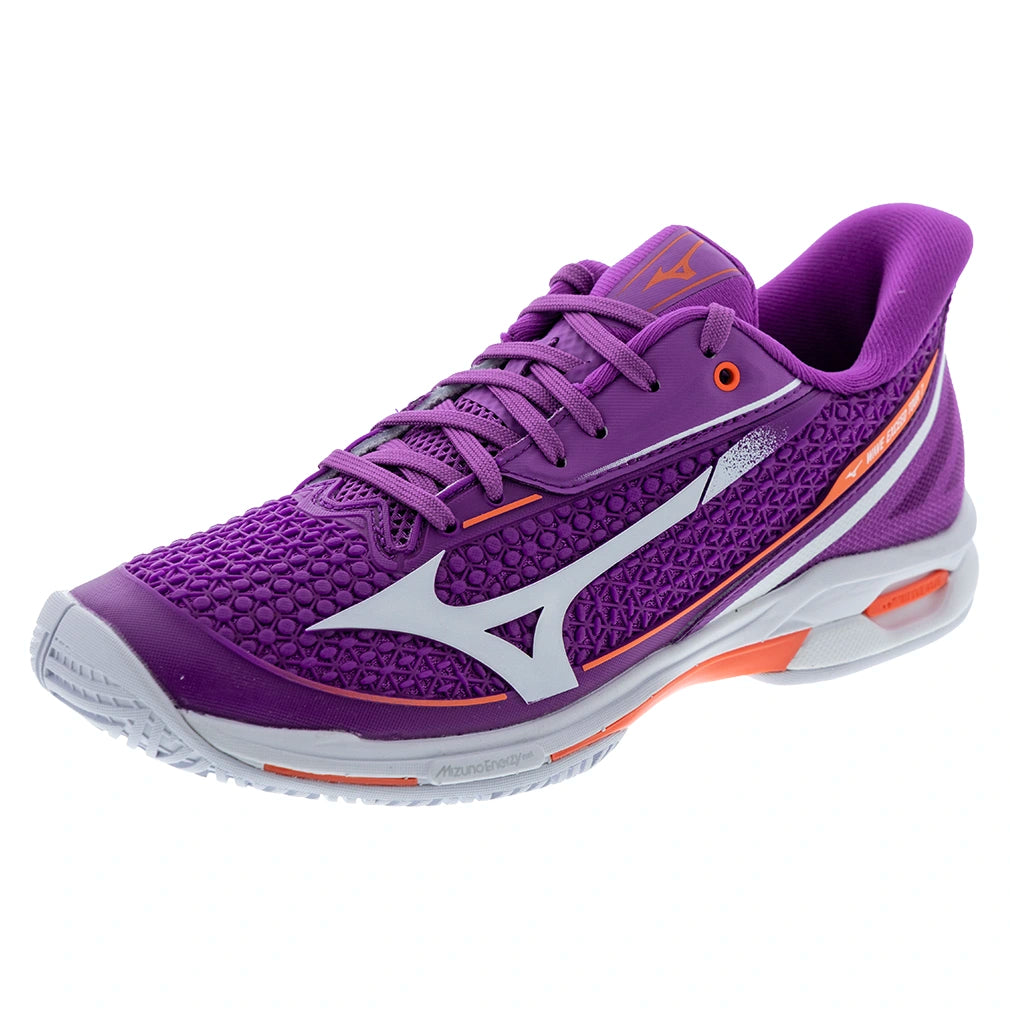 Women's Wave Exceed Tour 7 AC Shoes Dahlia and White