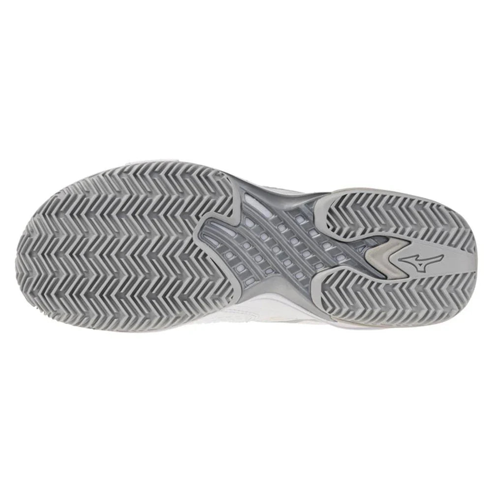Women's Wave Exceed Tour 7 Clay Court Tennis Shoes White and Harbor Mist-Footwear-Mizuno-, [current_file_name-Tennis Express
