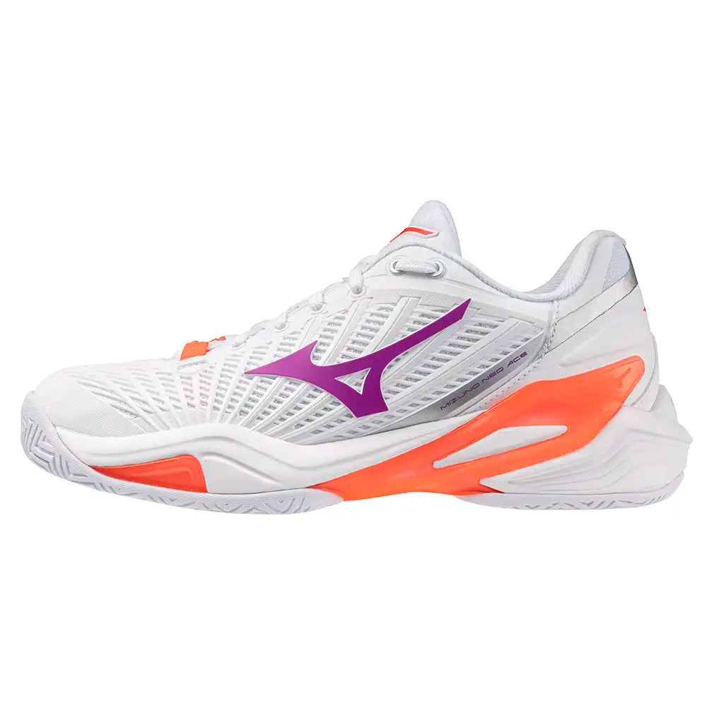 Women's Neo Ace AC Shoes White and Dahlia