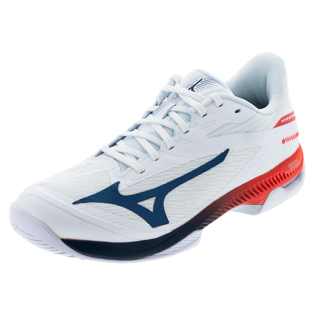 Men's Wave Exceed Court AC Shoes White and Insignia Blue