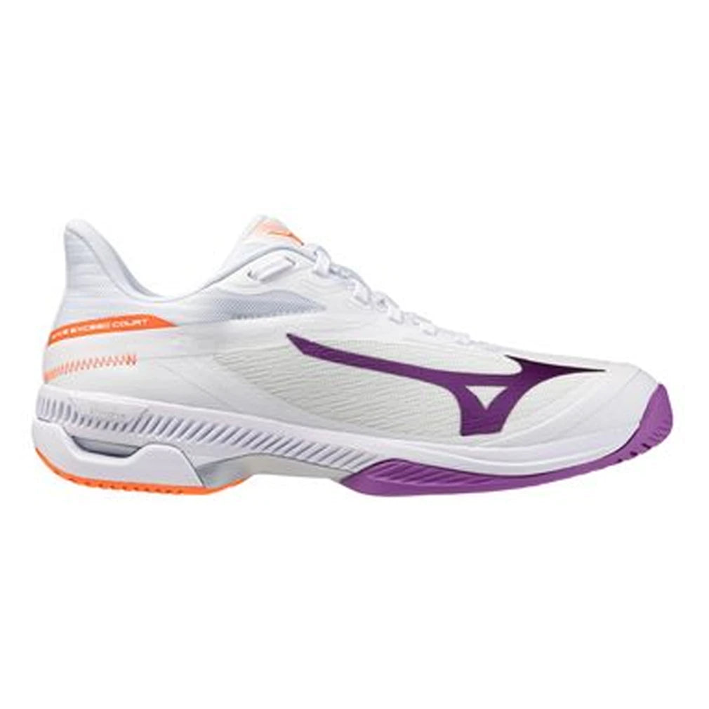 Women's Wave Exceed Court AC Shoes White and Dahlia