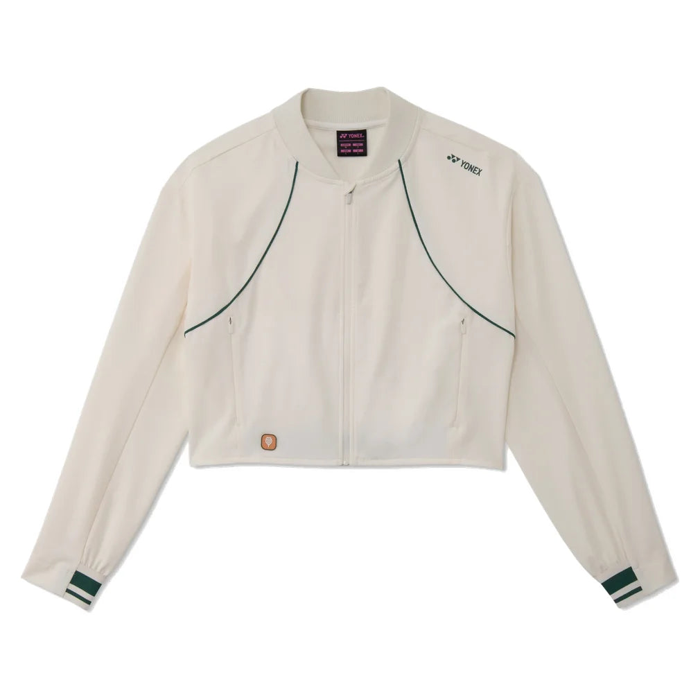 Women's Nature Series Warm-Up Jacket, Yonex, 684 Pearl Beige, Pickleball Express, 58121EX-F26-684-PEARL-BEIGE-1