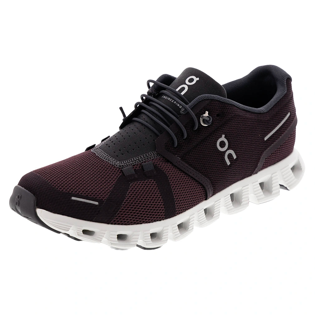 Women's Cloud 5 Running Court Shoes Mulberry and Eclipse
